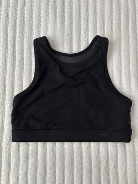 GAP Black Mesh-Back Athletic Sports Bra